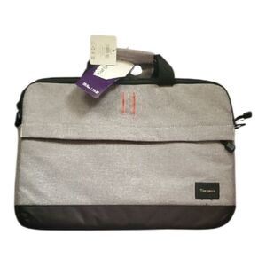 Targus Gray and Black Laptop Bag with Orange Accents Case